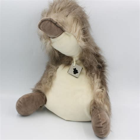 Peluche Oiseau Canard Coin Coin Panache Marron Blanc HISTOIRE D OURS