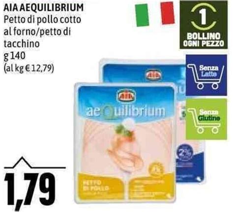 Aia Aequilibrium Petto Di Pollo Cotto Al Forno Petto Di Tacchino G