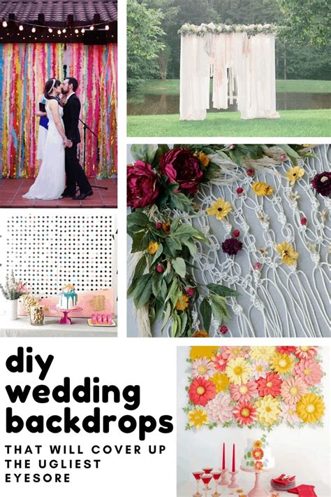 Creative DIY Wedding Backdrop Projects that Won't Break the Bank