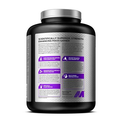 Muscletech Mass Tech Elite Scientifically Superior Mass Gainer Nutrabay