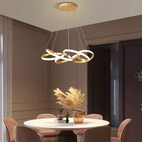 FETCOI Modern Design LED Ceiling Lights,Dimmable Pendant Lighting with ...