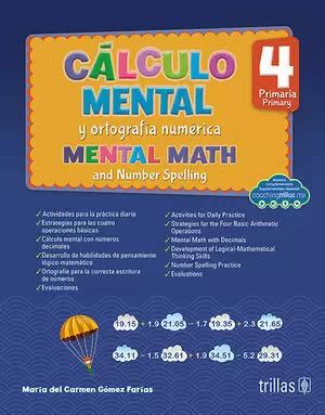 CALCULO MENTAL Y ORTOGRAFIA NUMERICA 4 PRIMARIA Libro En Papel