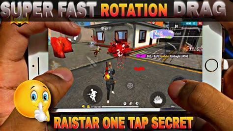 Raistar Rotation Drag Secret Tricks In Free Fire Rotation Drag