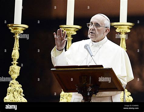 Pope Francis leads a mass in St. Peter's Square at the Vatican ...