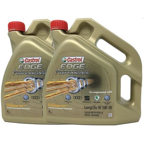 Huile Moteur Castrol Edge Professional Long Life Iii W Litres