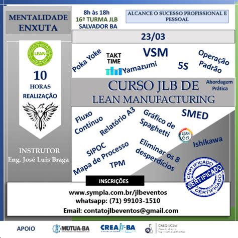 Curso de Lean Manufacturing Mentalidade Enxuta Abordagem Prática em