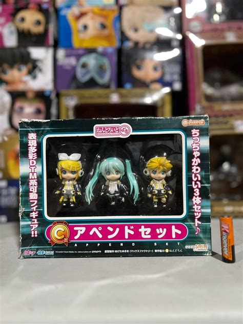 Hatsune Miku With Rin And Len Append Set Nendoroid Petite Figure On