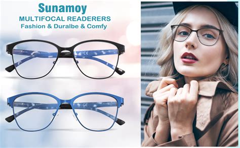 Amazon SUNAMOY Progressive Multifocal Reading Glasses Women Cat