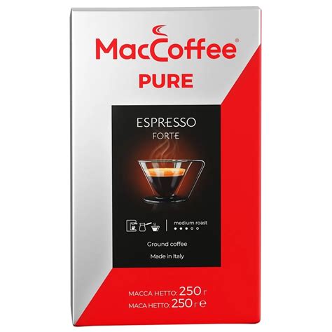 Купить Кава MacCoffee Pure Espresso Forte мелена 250г 8887290146166