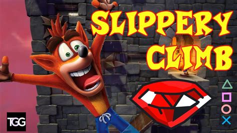 Crash Bandicoot 1 Slippery Climb Stage 21 All Boxes RED GEM