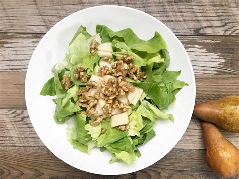 Candied Walnut Pear Salad Cooking With Bliss