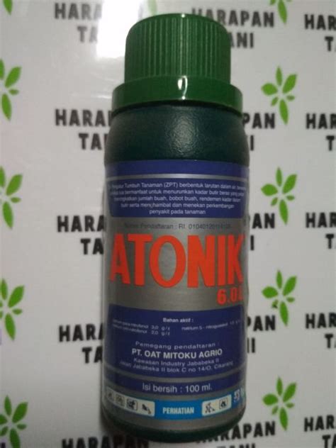 ATONIK 6 0 L 100 ML PUPUK CAIR HORMON ZPT ZAT PENGATUR TUMBUH Lazada