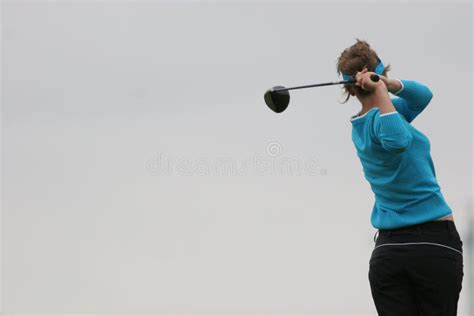 Lady golf swing stock photo. Image of golf, golfer, ball - 2206878