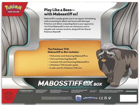 Pokemon TCG Mabosstiff Ex Box Ozone Bg