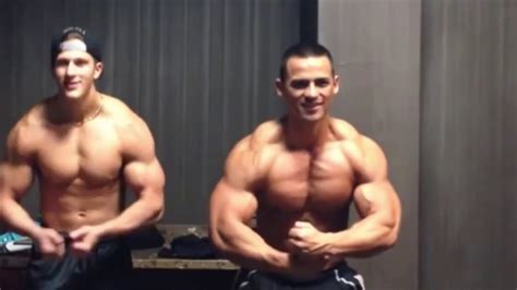 Two Young Bodybuilders Posing Youtube