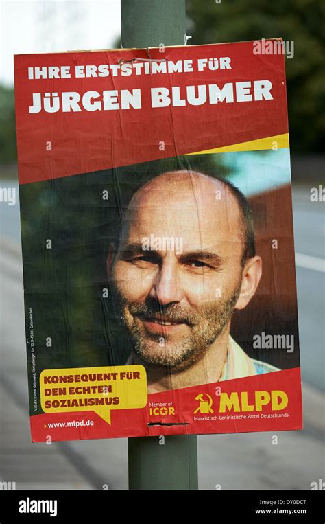 Political poster for the Marxist Leninist Party Germany Stock Photo - Alamy