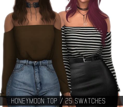 Simpliciaty Lumy Sims Lumy Sims Cc Honeymoon Top 25 Roupas