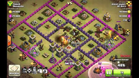 Calsh Of Clans Lvl Dragon Strategy Youtube