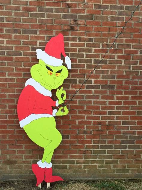 Lifesize Ft Grinch Yard Art Stencil Package Make Your Own Christmas