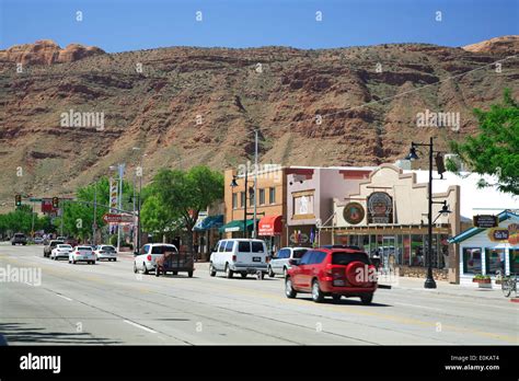 Downtown Moab, Utah USA Stock Photo - Alamy