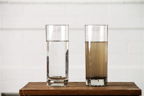 Free Stock Photo of Glasses of Clean & Dirty Water