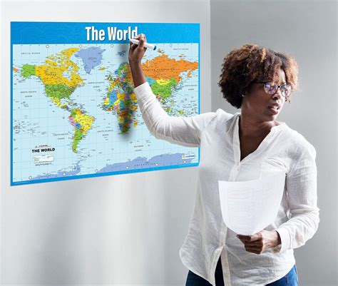 World Map | Geography Posters | Gloss Paper measuring 850mm x 594mm (A1 ...