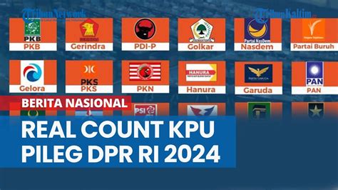 Update Real Count KPU Pileg DPR RI 2024 PDIP Masih Unggul Disusul