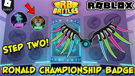 Event How To Get The Ronald Rb Battles Championship Badge Roblox