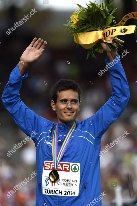 Mens Marathon Winner Daniele Meucci Cheers Editorial Stock Photo