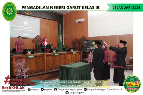 Pengambilan Sumpah Jabatan Dan Pelantikan Panitera Pengadilan Negeri