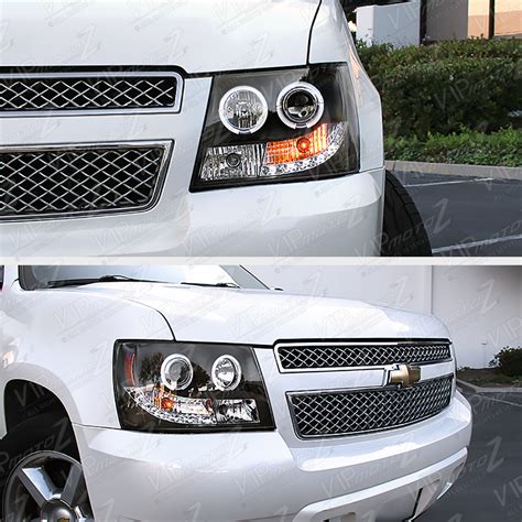 2007 2014 CHEVY AVALANCHE SUBURBAN TAHOE Halo LED Projector Headlight