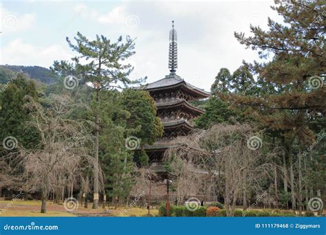 Five Story Pagoda of Daigo Temple Stock Photo - Image of shrines ...