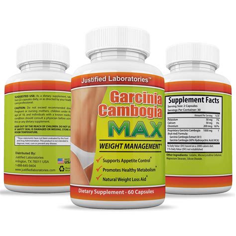 Garcinia Cambogia Max Hca Mg Weight Management Appetite