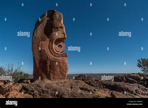 Sculptures In The Living Desert In Broken Hill Nsw Australia Stock