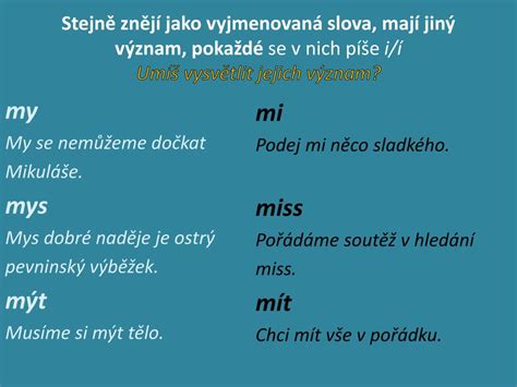 PPT Anotace vyjmenovaná slova po m Autor Mgr Michaela Vacková