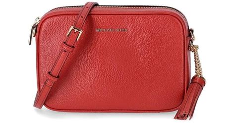 Michael Kors Ginny Terracotta Crossbody Bag In Red Lyst