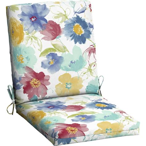 Mainstays Outdoor Patio Dining Chair Cushion Multiple Patterns