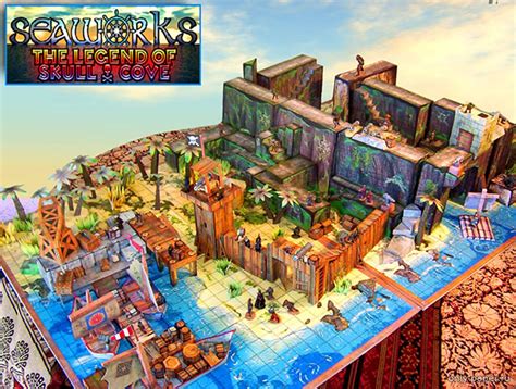 Игровое поле для настольной игры Legend Of Skull Cove (Worldworks) из ...