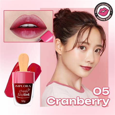 Original Implora Cheek Lip Tint Liptint Ice Cream New Jelly Tint