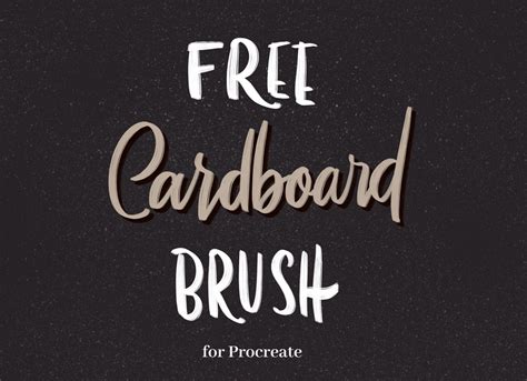 Cardboard Procreate Brush GraphicsBunker