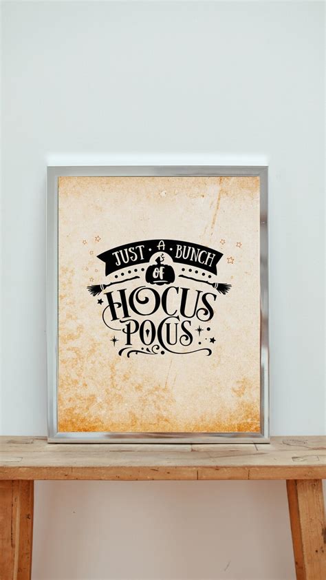 Printable Halloween Wall Art Hocus Pocus Fall Decor Digital Etsy