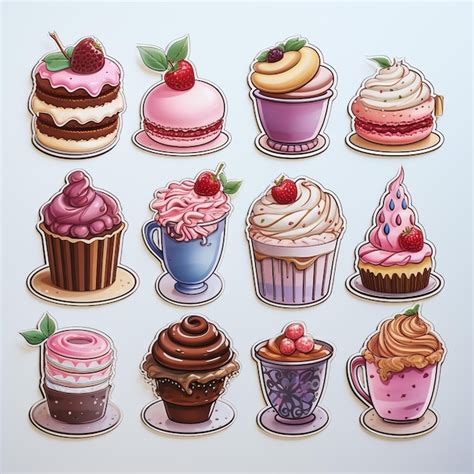 Premium Photo Delicious Yummy Vector Cupcakes Isolated On White