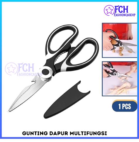 Fch Gunting Dapur Stainless Serbaguna Gunting Pemotong Daging