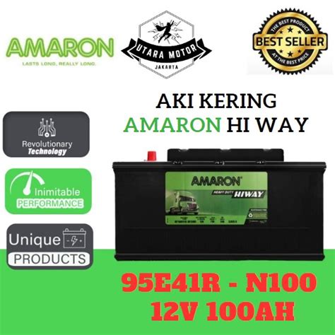 Jual Amaron Aki Kering Mobil Hi Way E R N V Ah Genset Kapal