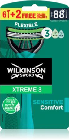 Wilkinson Sword Xtreme 3 Sensitive Comfort Einweg Rasierer für Herren