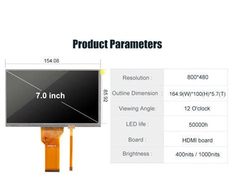 Kingtech Inch Display Pin Outdoor High Brightness Nits X