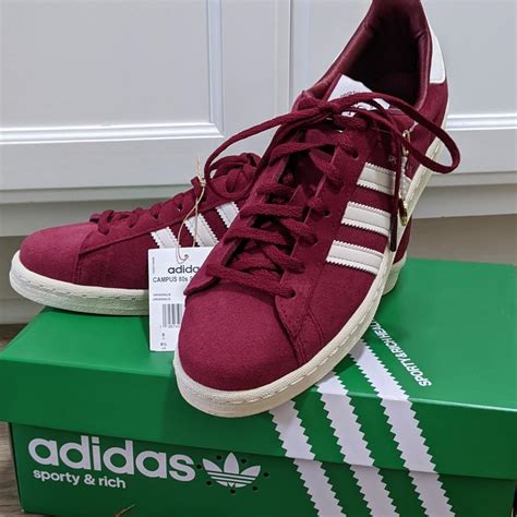 Sporty Rich X Adidas Campus 80s Merlot Cream Depop