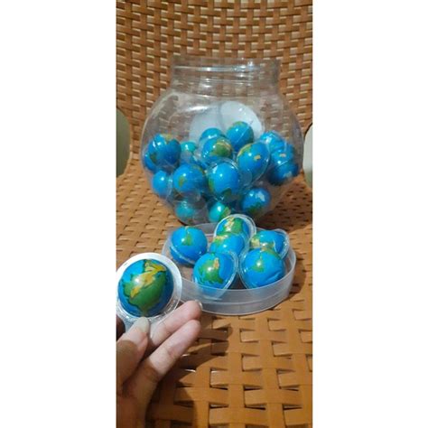 Jual HALAL 100 PERMEN KARET PLANET VIRAL BUBBLE GUM BUMI PERMEN