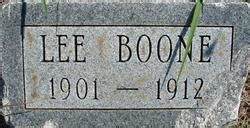 Lee Boone Memorial Find A Grave