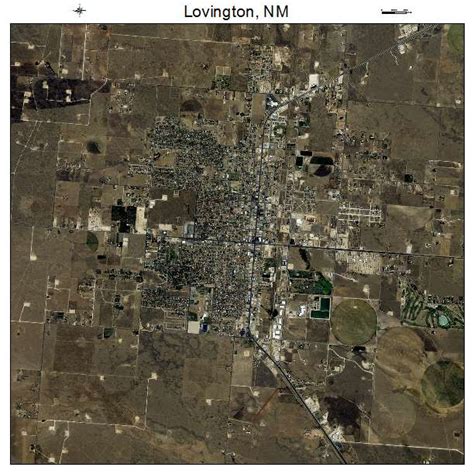 Aerial Photography Map of Lovington, NM New Mexico